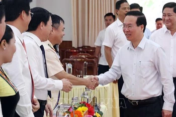 Chủ tịch nước Võ Văn Thưởng làm việc với tỉnh Ninh Thuận.
