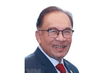 Thủ tướng Malaysia Anwar Ibrahim. (Ảnh: Dương Giang/TTXVN)