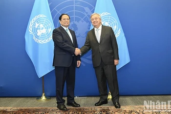 Thủ tướng Phạm Minh Chính và Tổng Thư ký Liên hợp quốc Antonio Guterres.