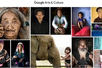 Hơn 200 bức ảnh về 54 dân tộc của Việt Nam đã có mặt trên "bảo tàng số" Google Arts & Culture. (Ảnh chụp màn hình) 