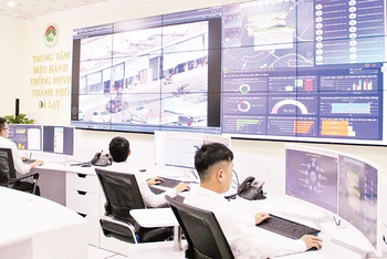 Trung tâm điều hành thông minh thành phố Đà Lạt.