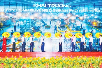 Khai trương Dự án chính quyền số thành phố Hải Phòng.