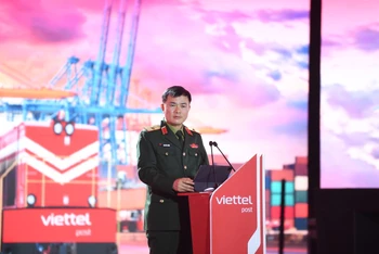 Ông Tào Đức Thắng, Chủ tịch kiêm Tổng Giám đốc Tập đoàn Viettel phát biểu tại sự kiện.