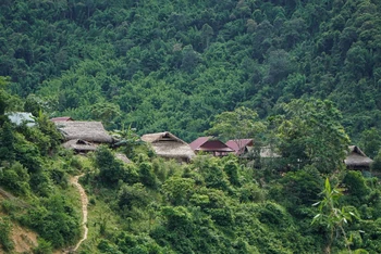 Một góc bản Búng.