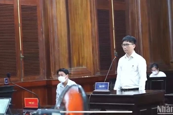 Bị cáo Nguyễn Văn Tùng tại phiên tòa.