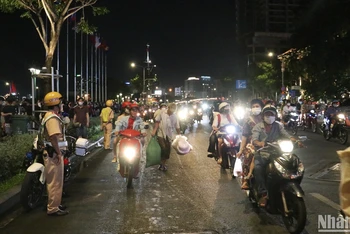 Cảnh sát giao thông Thành phố Hồ Chí Minh làm nhiệm vụ (Ảnh minh họa)