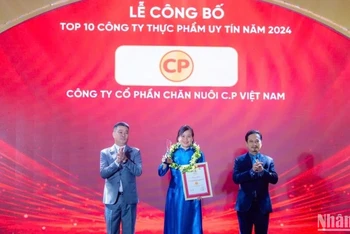 Đại diện C.P. Việt Nam nhận chứng nhận, Kỷ niệm chương từ ban tổ chức chương trình