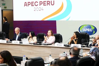 Hội nghị Bộ trưởng Tài chính APEC diễn ra tại Lima (Peru). Ảnh: REUTERS