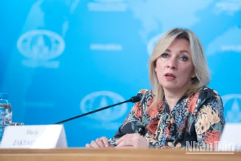 Người phát ngôn Bộ Ngoại giao Nga Maria Zakharova. (Ảnh: THANH THỂ)