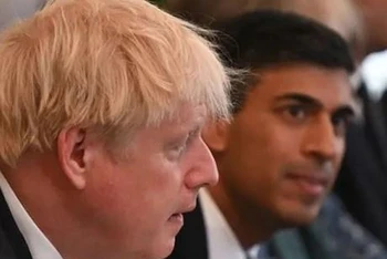 Cựu Thủ tướng Boris Johnson và cựu Bộ trưởng Tài chính Rishi Sunak. (Nguồn: Getty Images)