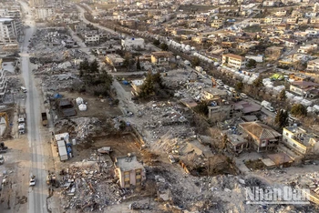 [Ảnh] Toàn cảnh tan hoang sau thảm họa động đất tại Thổ Nhĩ Kỳ từ góc nhìn trên cao