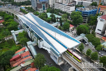 [Ảnh] Cận cảnh nhà ga trung chuyển hiện đại bậc nhất tuyến đường sắt đô thị Hà Nội