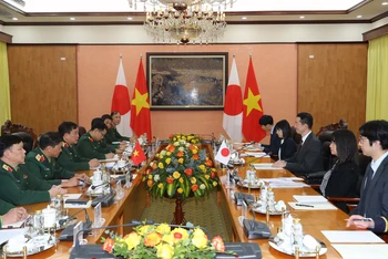 Quang cảnh phiên Đối thoại chính sách quốc phòng Việt Nam-Nhật Bản lần thứ 10. (Ảnh: Trọng Đức)