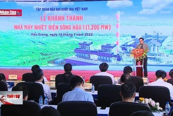 Thủ tướng dự lễ khánh thành nhà máy nhiệt điện Sông Hậu 1