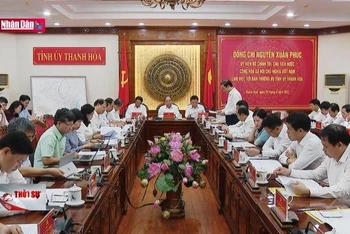Chủ tịch nước làm việc với ban thường vụ tỉnh ủy Thanh Hoá
