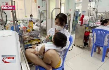 Trẻ mắc bệnh hô hấp tăng mạnh, nhiều bệnh viện quá tải