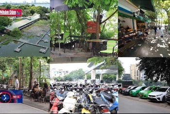 Nhiều không gian hồ tại Hà Nội bị ''bóp nghẹt''