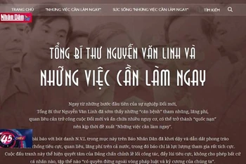 Khai trương Trang thông tin đặc biệt về Tổng Bí thư Nguyễn Văn Linh