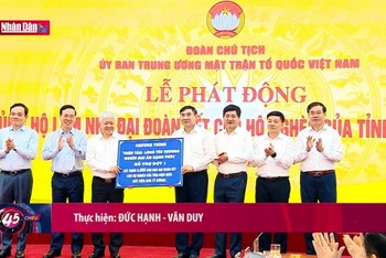 Phát động ủng hộ làm nhà đại đoàn kết tặng hộ nghèo tỉnh Điện Biên