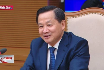 Phó Thủ tướng Lê Minh Khái gặp mặt Chủ tịch ngân hàng Hàn Quốc
