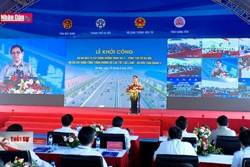 Thủ tướng phát lệnh khởi công đường Vành đai 4, Hà Nội và cao tốc Cao Lãnh - An Hữu