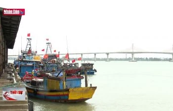 Nhiều cảng cá tại Hà Tĩnh bị bồi lắng nghiêm trọng
