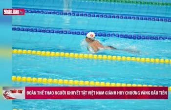 Đoàn thể thao người khuyết tật Việt Nam giành Huy chương Vàng đầu tiên