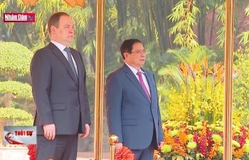 Lễ đón Thủ tướng Belarus thăm chính thức Việt Nam