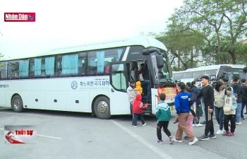 Những chuyến xe ấm tình công đoàn đưa công nhân về quê đón Tết