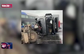 Tai nạn liên hoàn trên cao tốc Nghi Sơn - Diễn Châu