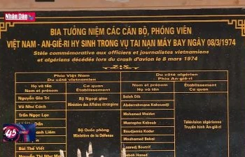 Tưởng niệm cán bộ, phóng viên Việt Nam - Algeria hy sinh tại Sóc Sơn