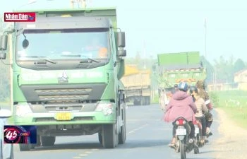 Cần kiểm soát lưu lượng xe trọng tải lớn trên quốc lộ 25 qua Phú Yên