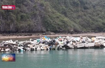Đẩy mạnh xử lý rác thải trên Vịnh Hạ Long