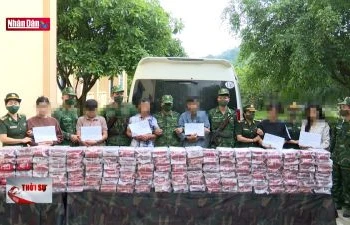Hà Tĩnh bắt nhóm đối tượng vận chuyển 121kg ma túy