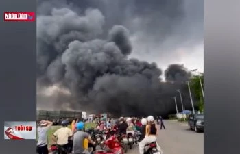 Đồng Nai: Cháy lớn tại khu công nghiệp Sông Mây