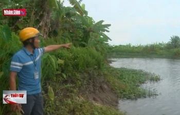 Hải Dương: Bảo vệ những điểm xung yếu bờ kênh Bắc Hưng Hải