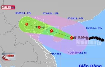 Bão số 3 vẫn giữ nguyên cấp độ siêu bão, cách Quảng Ninh 600 km