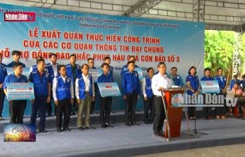 Xuất quân hỗ trợ đồng bào khắc phục hậu quả bão số 3