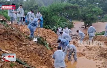 Hà Giang: Phân luồng giao thông, tập trung khắc phục sạt lở