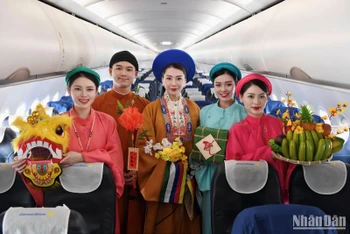 Hãng hàng không Vietravel (Vietravel Airlines) thực hiện thành công chuỗi chuyến bay chủ đề “Kết nối Tết Việt xưa và nay”.