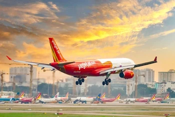 Máy bay Vietjet.