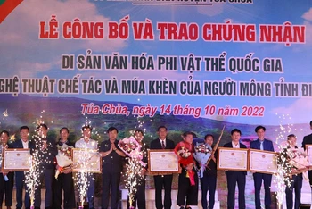 “Nghệ thuật chế tác và múa khèn của người Mông tỉnh Điện Biên” được công nhận Di sản văn hóa phi vật thể Quốc gia