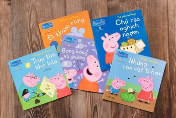 Bộ sách về chú heo Peppa. (Ảnh: Nhà xuất bản Kim Đồng)