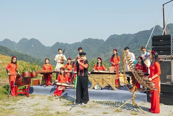 Một chương trình thử nghiệm của Solla Music tại Pù Luông (Thanh Hóa). (Ảnh: Solla Music)