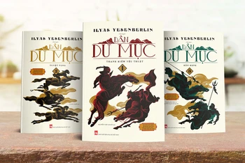 Bộ sách "Dân du mục" của văn học Kazakhstan do Nhà xuất bản Phụ nữ Việt Nam ấn hành. (Ảnh: NXB cung cấp)