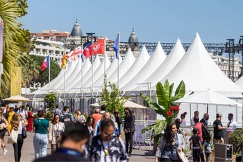 Sự kiện Chợ phim là một trong những hoạt động sôi động nhất của Liên hoan phim Cannes. (Ảnh: Đại sứ quán Pháp tại Việt Nam)