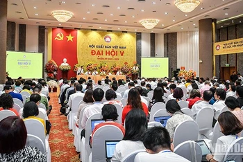 Đại hội đại biểu Hội Xuất bản Việt Nam lần thứ 5. (Ảnh: THÀNH ĐẠT)