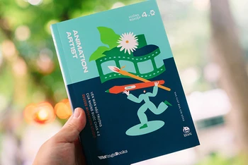 Cuốn sách Animation Artist - Vén màn hậu trường của những bước chân 4.0”. (Ảnh: Nhà xuất bản Kim Đồng)