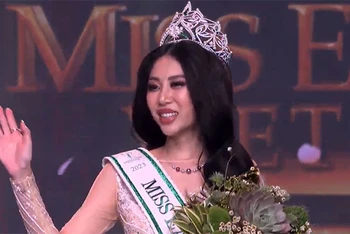 Miss Earth Vietnam 2023 Đỗ Thị Lan Anh. (Ảnh chụp màn hình)