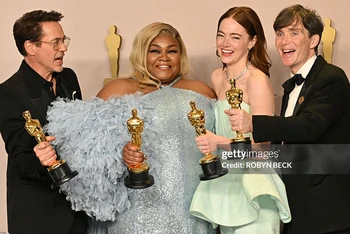 Các diễn viên giành giải Oscar ở các hạng mục diễn xuất. (Ảnh: Getty Image)